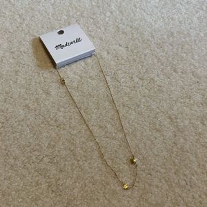 NEW Madewell gold necklace with two stars